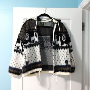 Alpaca Wool Hooded Sweater - Unisex